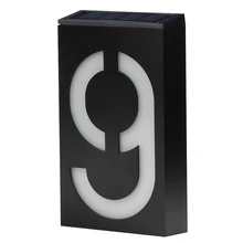 Светодиодный светильник на солнечной батарее, табличка на дверь отеля, табличка на номер, табличка с цифрами, светодиодная лампа на солнечной батарее