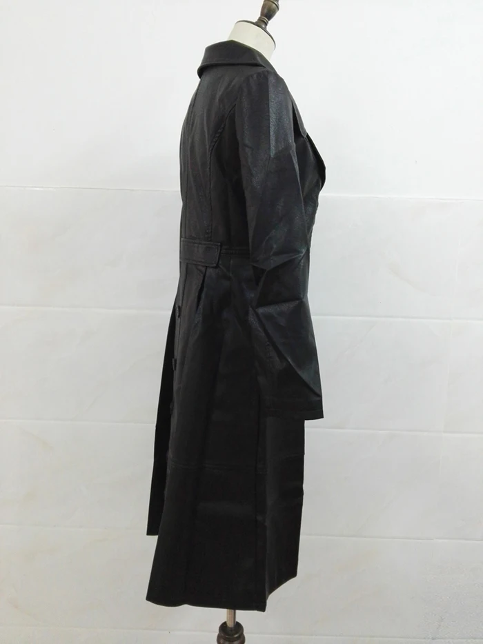 PU Long Leather Trench Coat Women 2019 New Autumn Winter Leather Trench Coat Slim Female Long Coats Plus Size M-3XL Outwear 20
