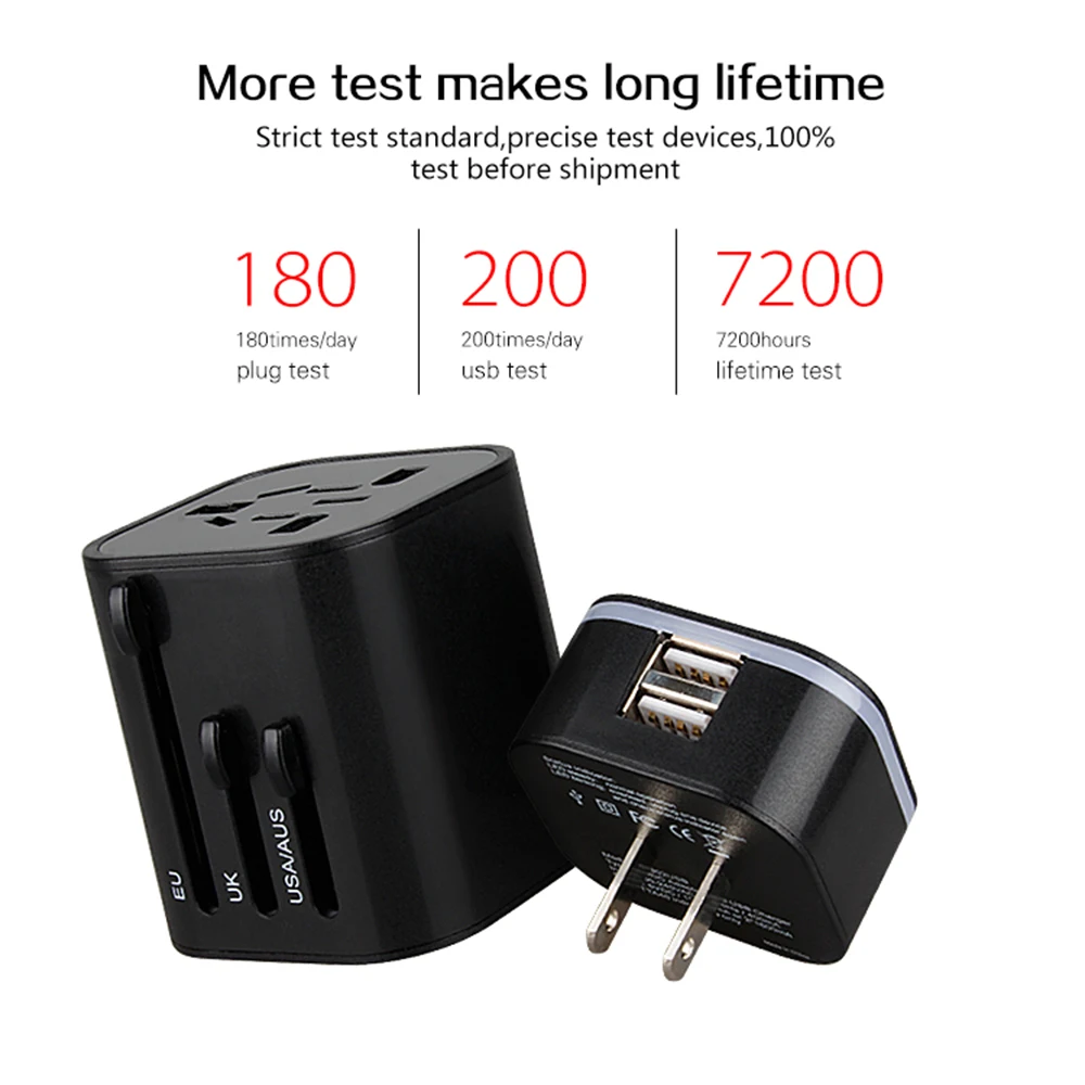 Зарядка через usb Порты адаптер для путешествий Универсальный 3200 мА Выход Зарядное устройство Мощность адаптер UK US AU EU Вилки розетки