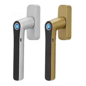 

fingerprint door lock Smart Biometric Fingerprint Window Handle Children Anti-Falling Safety Lock cerradura inteligente