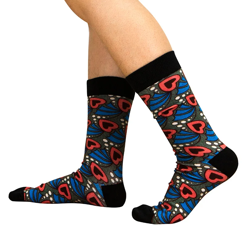 3 пар/упак. хлопковые носки для женщин и девочек, классические африканские цветные носки с принтом в африканском стиле, модные зимние носки, подарок на Рождество, WYB476