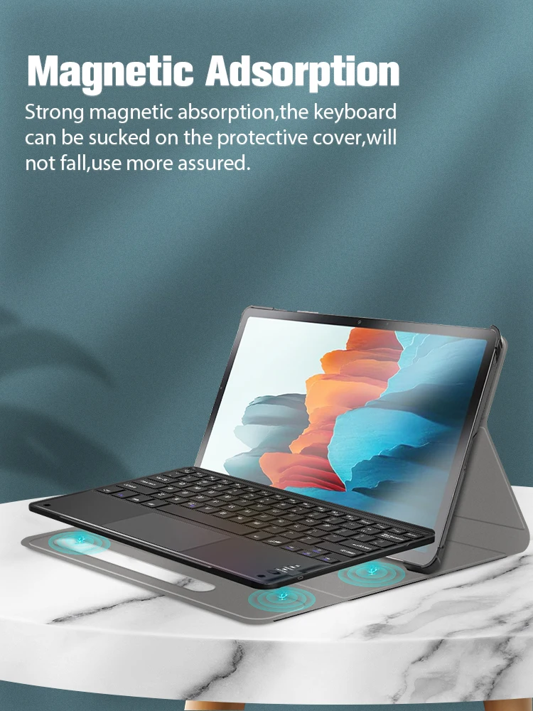 Touchpad Keyboard Case for Samsung galaxy tab S7 SM T870 T875 Buletooth Keyboard for Galaxy tab S6 Lite Cover 10.4 2020