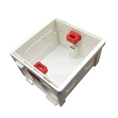 

86 Type Internal Mounting Box White/Blue/Red Junction Box 86mm*86mm Used For Wall Socket Switch Hole Distance 60mm