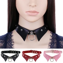 CKN High Quality Leather Fake Collar Detachable Collar False Collar Lapel Women Clothes Accessories Can Be Used As a Sex Toy