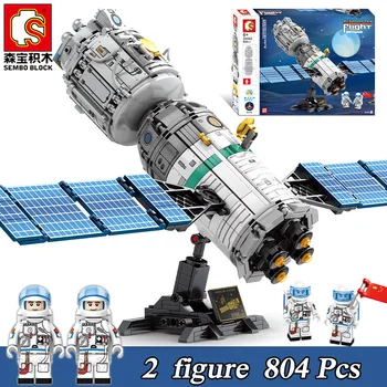 

SEMBO Blocks Star Wars Outbound Operation Spacecraft Building Blocks DIY Educational Toys For Children Constructor 2 Figures
