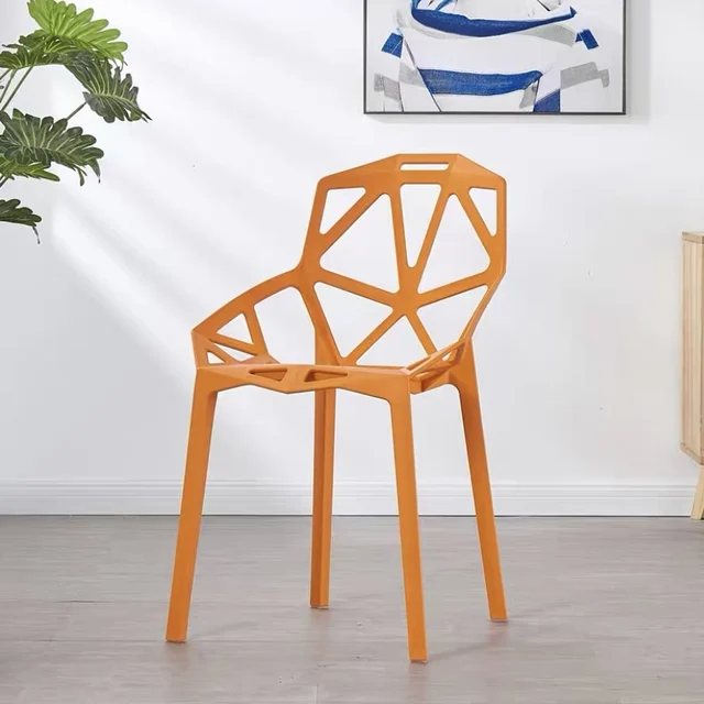 Living Room Furniture Home Chair Light Luxury Plastic Backrest Stool Desk Makeup Leisure Nordic Net Red Dining Modern Minimalist as picture