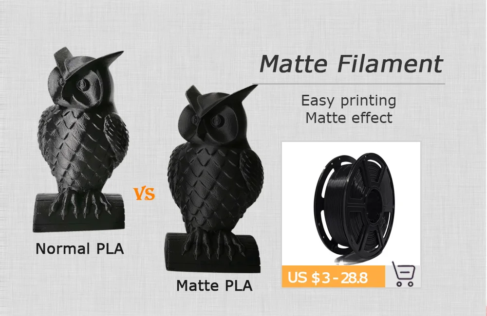 Opy Pla Carbon Fiber Filament 3D Printer Plastic 1.75Mm 1Kg Black Materials 10M 100G Sample