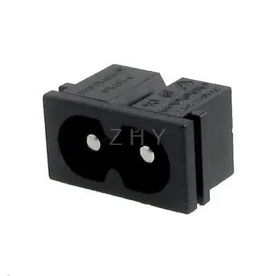 

10 Pcs AC 250V 2.5A 3P C8 Plug Panel Mount Power Inlet Socket