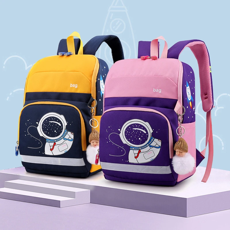 Mochilas escuela primaria para niños y niñas, mochila para escuela con dibujo de astronauta, mochila para escuela, mochila libros| Mochilas escolares| -