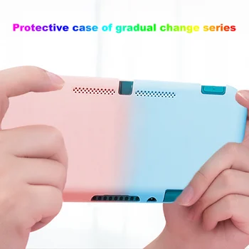 

Bevigac Fashion Dual-color Gradient Matte Protective Cover Case for Nintendo Switch NS Lite Console Joy-Con Controllers
