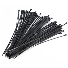 

100pcs 100mm Self-Locking Network Nylon Plastic Cable Winder Holder Wire Zip Tie Cord Strap Zip Trim Wrap Cable Loop Ties Wire