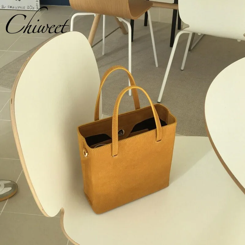 

Chic Vintage Designer Women Tote Bag Minimalist Simple Luxury Leather Handbags Messenger Bag Brand Female Square Shoulder Bags