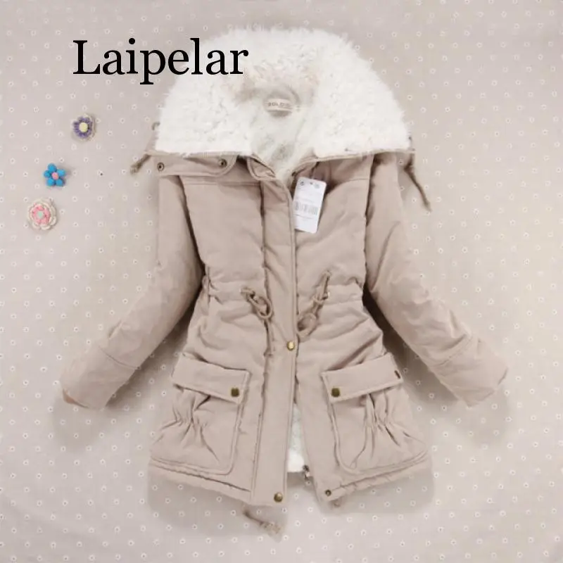 

Laipelar Autumn Winter Jacket Coat Women Parkas Woman Clothes Solid Long Jacket Slim Plus Size Women's Winter Jackets Coats S M