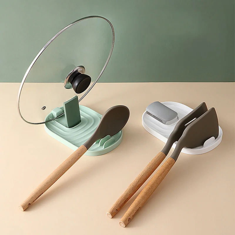 Multifunction Ladle Spoon Rest Holder Utensil Plastic Kitchen Storage