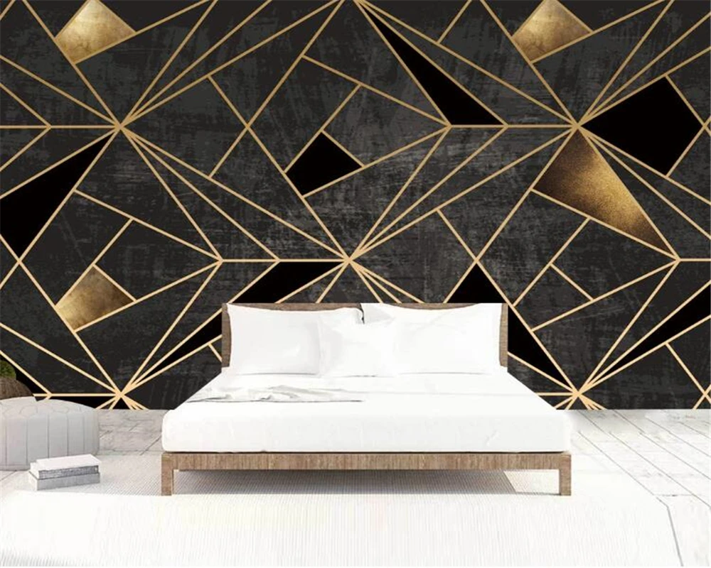 Beibehang Custom wallpaper creative simple geometric lines TV background wall home decoration living room bedroom 3d wallpaper beibehang customize the new modern visual space office simple and atmospheric geometric architectural wallpaper papier peint