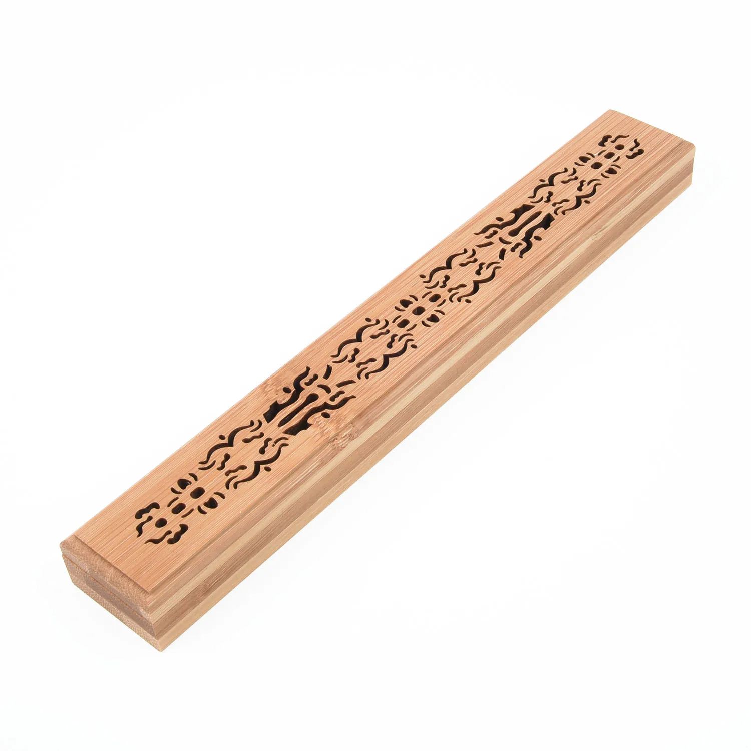 Chinese Ancien Handmade Bamboo Incense Holder Burner Joss Box Stick Home Holder