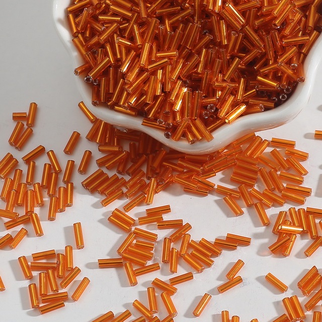 2x7mm Austria Crystal Tube Glass Beads Spacer Seed Beads For Jewelry Making DIY Necklace Bracelet