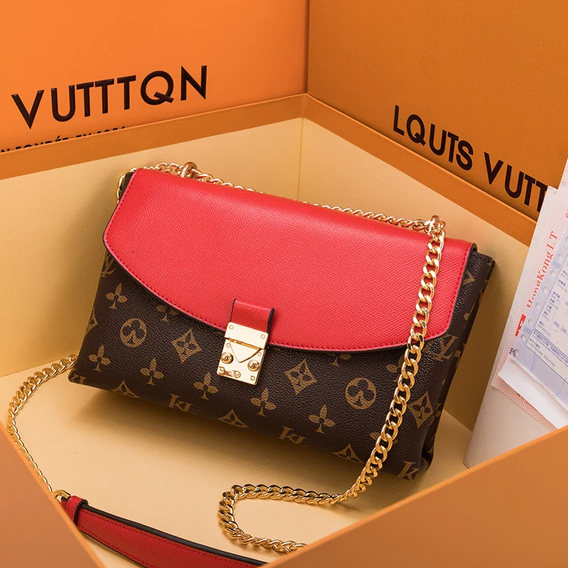 

2020 New Famous Designer Genuine Leather Shoulder Messenger Bags Fashion High Quality Women Leather Handbags Small Square Bags