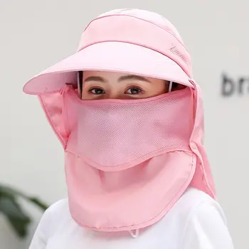 

2020 newouble Layer Women Sun Hat Fishing Cap Outdoor Cap Hiking Hat Camping Visor Hat Protection Face Neck Cover Sun UV Protect