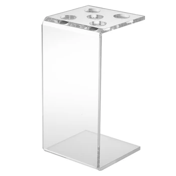 

Holder for Hair Scissor Comb Salon Scissor Shear Rack Acrylic Transparent Hairdressing Comb Organizer Barber Helper