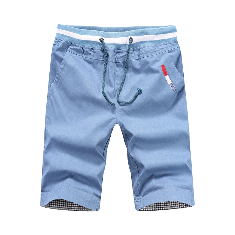 

Men Cotton Casual Shorts New Summer Men Loose Short Pants Good Quality Male Elastic Waist Shorts Men Knee Length Pants 2 Pieces