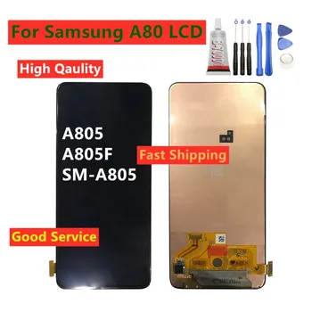 

For SAMSUNG Galaxy A80 A805 A805F SM-A805 LCD Display Digitizer Touch Panel Screen Assembly For Samsung A80 LCD Display