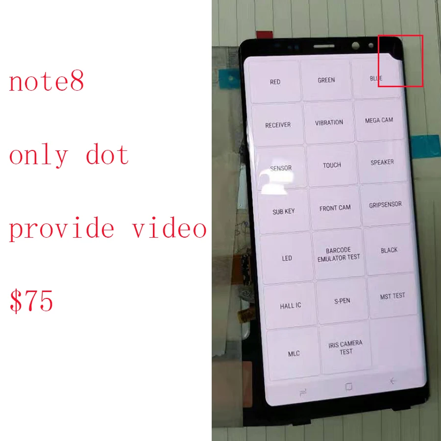 

JPFix For Samsung Galaxy Note8 N950FD LCD Touch Screen Display Assembly Digitizer Leakage