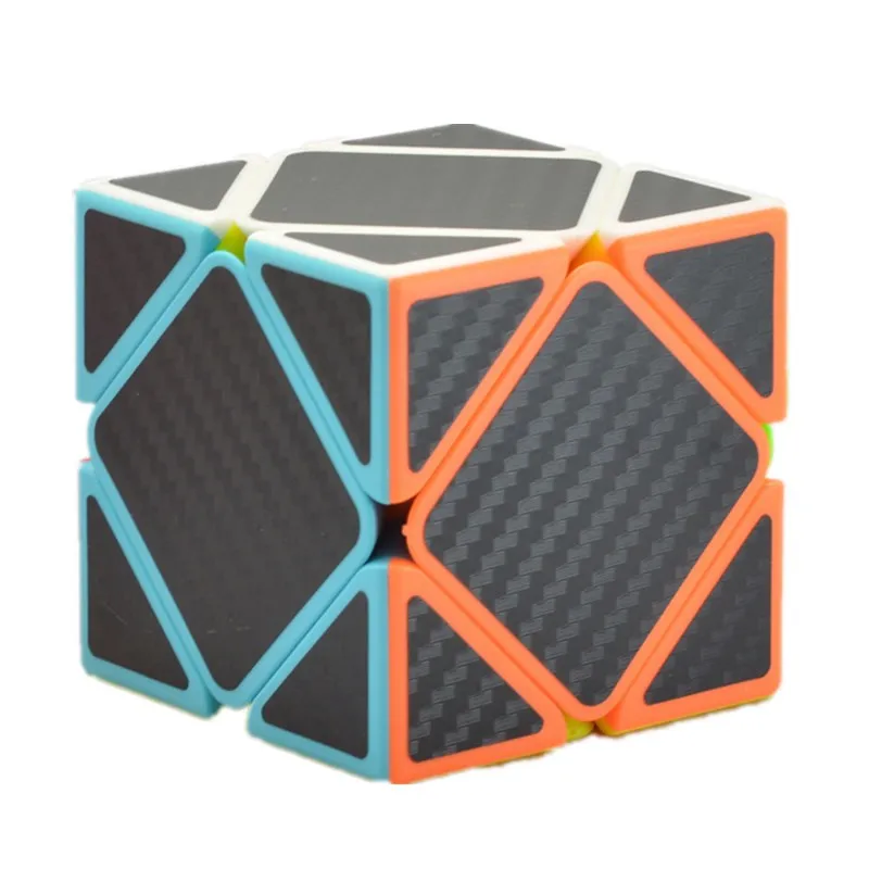LeFun 3x3x3 углеродного волокна из страз особой формы, набор Magic Cube быстро ультра-гладкой 3x3 Высокое качество Скорость головоломка куб, игрушка для детей, хороший подарок