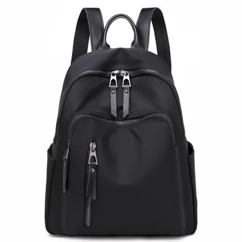 

Women Backpack Casual Rucksack Oxford School Shoulder Bag Waterproof Backpacks for Teenage Girls Black Student Back Pack Mochila