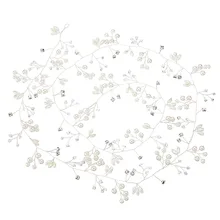 1 м длинный европейский и американский головной убор для невесты, повязка для волос, простая элегантная полоска для невесты, повязка для волос, лента для волос с пересекающимися границами