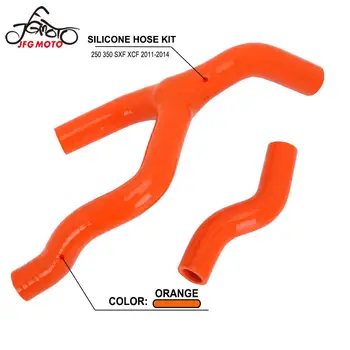 

Motorcycle Silicone Hose Kit Radiator Heater Coolant Water Pipe For KTM SXF250 SXF350 XCF250 XCF350 SX-F XC-F 250 350 2011-2014