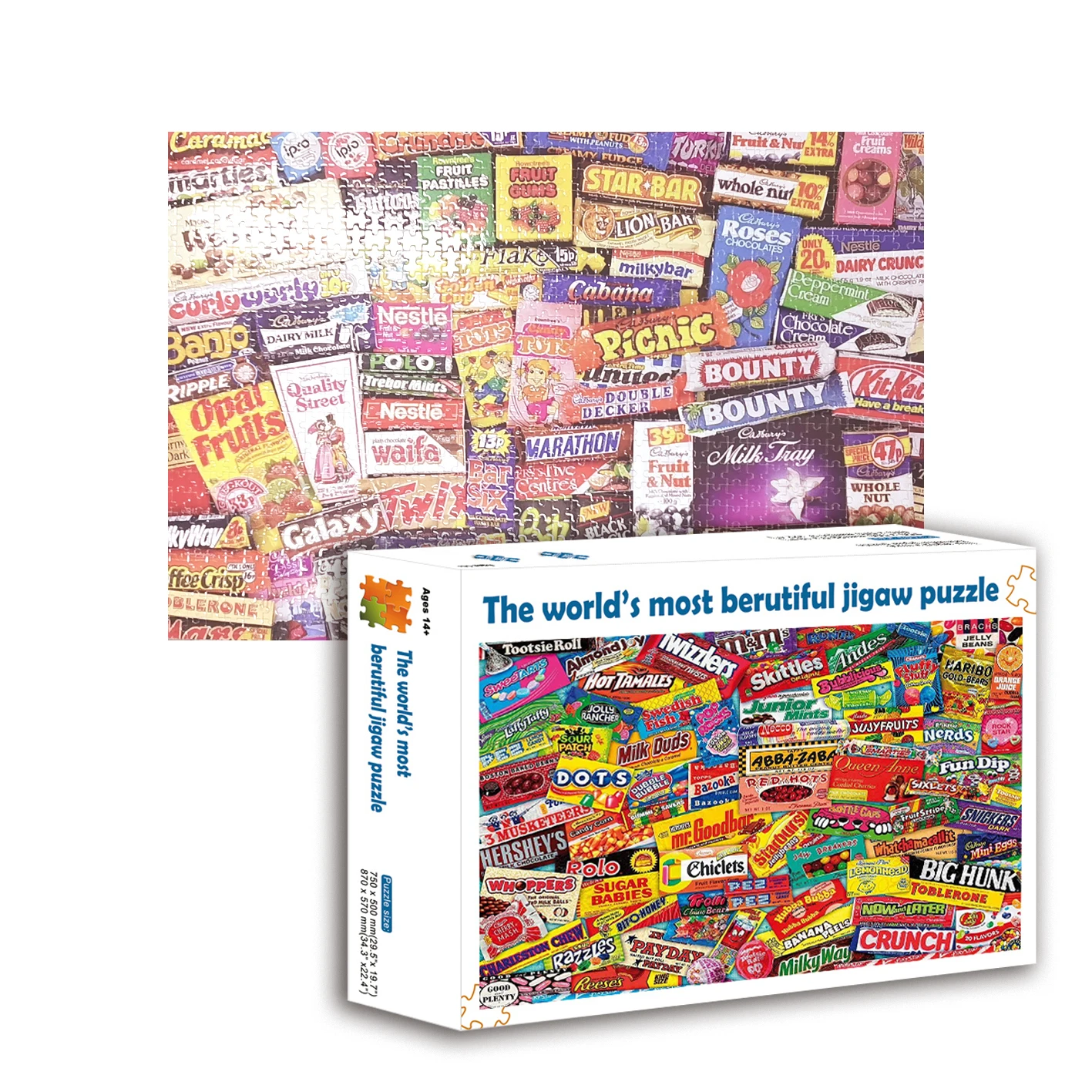 high quality Oil painting custom puzzle factory price 500 piece cardboard large jigsaw puzzles |
