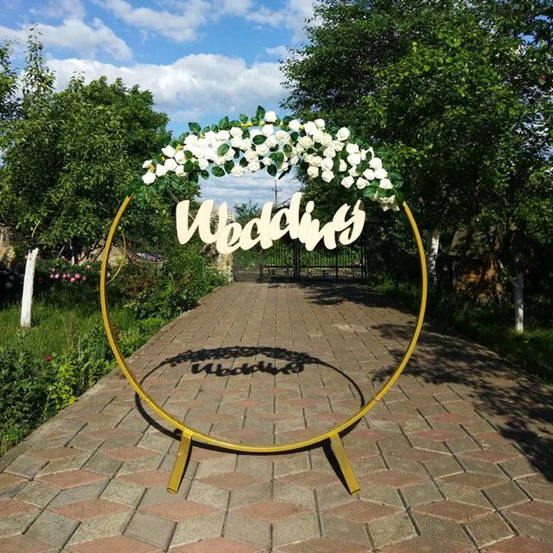 2 м круглая АРКА свадебное украшение задний фон искусственная подставка для