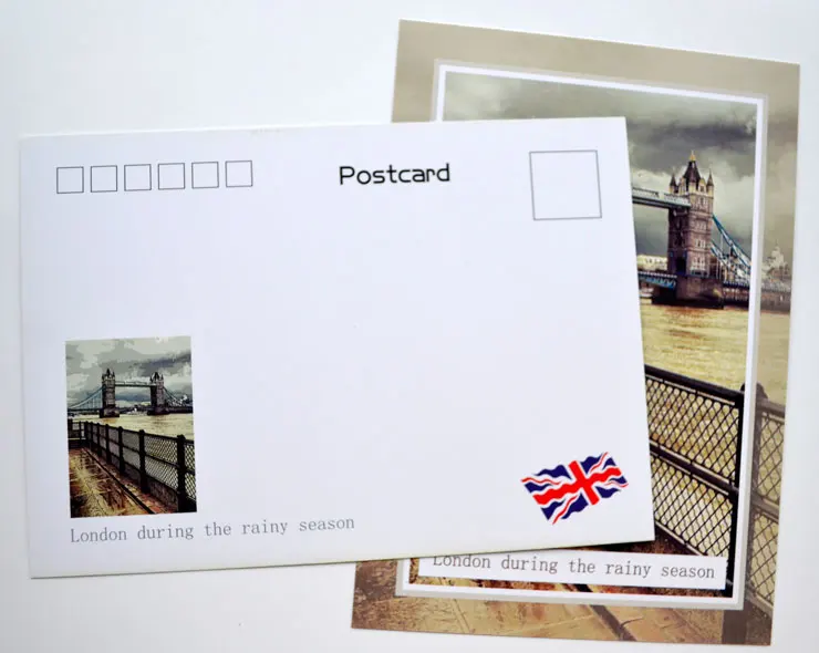 1 шт. Лондонский Тауэрский мост записываемая Классическая винтажная художественная дорожная открытка поздравительная открытка подарок на день рождения открытка s иллюстрация
