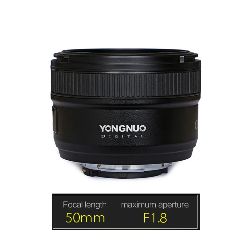 Светодиодная лампа для видеосъемки YONGNUO YN50mm F1.8 с фиксированным фокусным