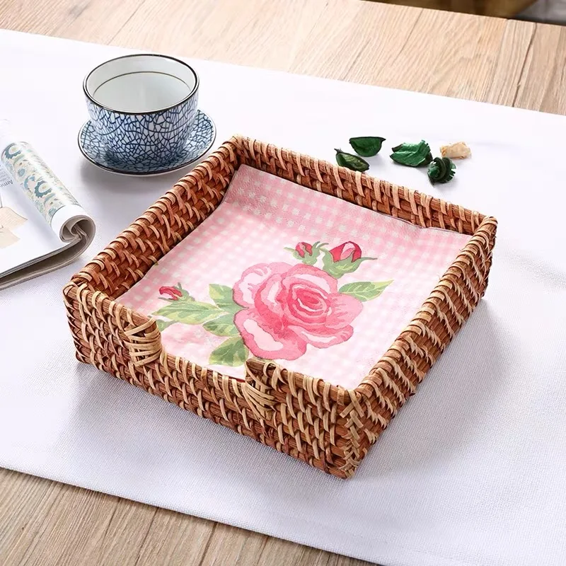 Cane plait stores basket manual primary color sitting room sundry desktop to arrange receive basket indoor furniture decoration