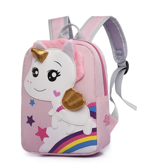 Mochilas escolares con dibujos de caballo arcoíris para niños, mochilas de  unicornio para bebés, mochila Kawaii para niños y niñas, venta al por mayor  - AliExpress