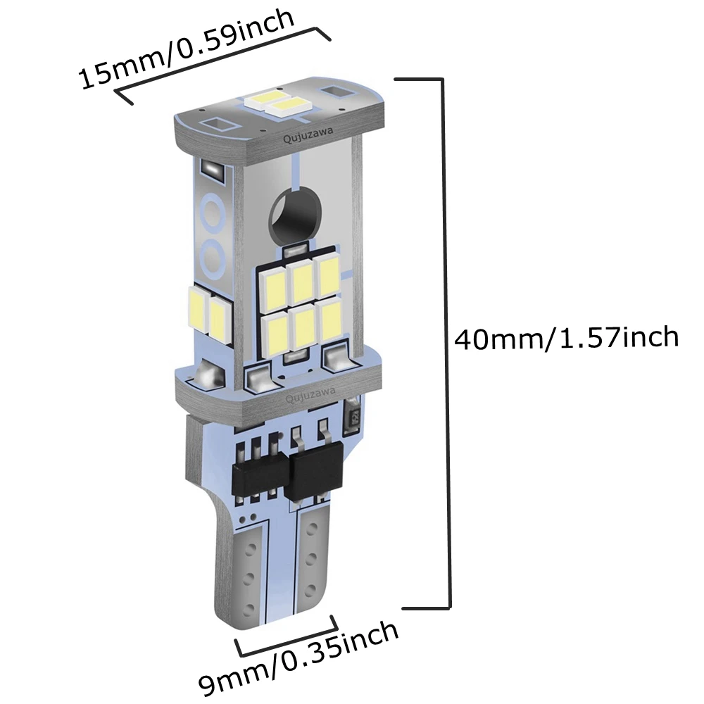 2 шт. Новинка T15 W16W высокое качество супер яркий 1500Lm светодиодный CANBUS без ошибок Автомобильная задняя лампа тормозной светильник Авто резервный обратный светильник белый