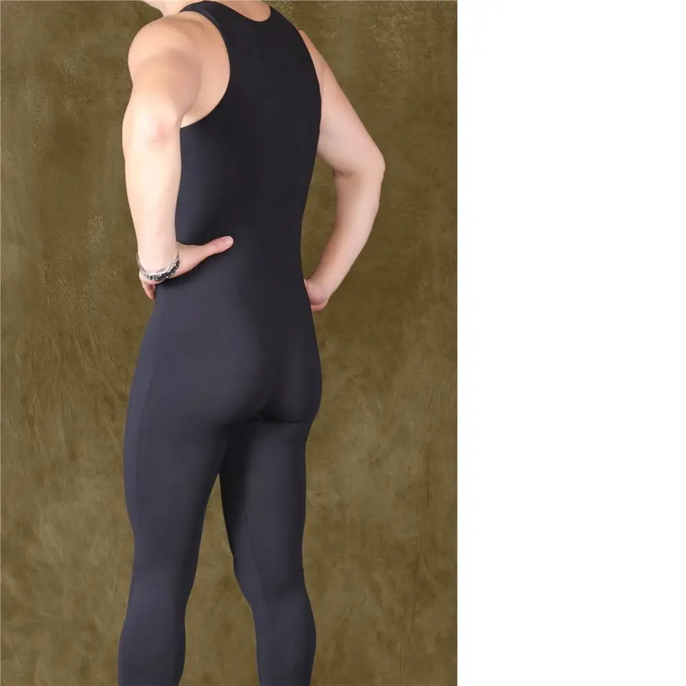 Men Sexy Leotard Yoga Fitness Corset One Piece Whole Body Slim Tight Stretchy Comfort Stylish