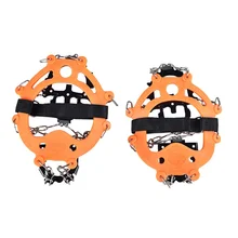 Ледяные скобы, захваты для снега, противоскользящая обувь, 12 шипов, безопасная защита для походов, скалолазания, альпинизма