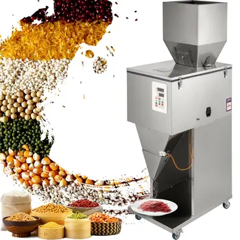 

Powder Particle Filler Filling Machine 10-18 Bags/M Large Hopper 180W 10-1200g