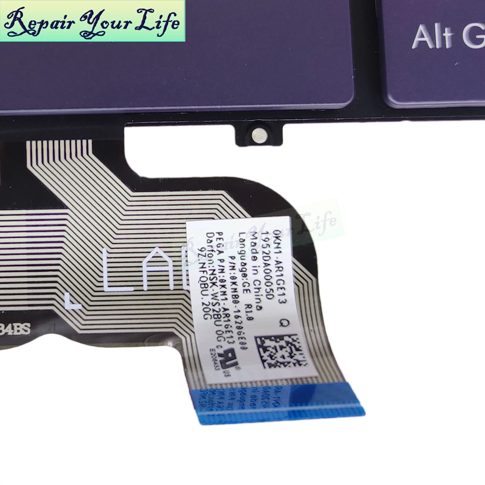 Teclado de Substituição para Asus Expert Tbook b9 B9450 fa B9450fa Inglês Azul Marinho Alemão Teclado 0knb0 1620us00 1620ge00 - Imagem 4