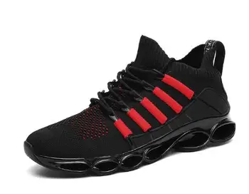 

2020 Mesh Running Shoes Men Walking Outdoor Breathable Sneakers Casual Black Athletic Fitness Gym