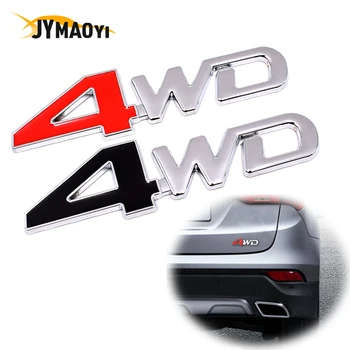 

JYMAOYI 3D for 4WD car stick emblem Metal car badge sticker 3D Metal Sticker For Truck Auto Styling car Sticker