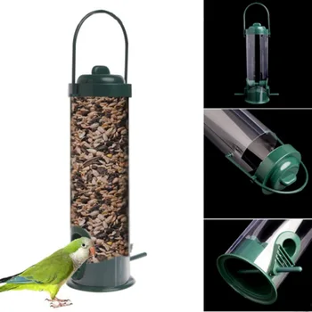 

Window Bird Feeder Hanging Suction Cup Automatically Feeding Clear Viewing Birds Seeds Feed Peanut For Pet Macaws