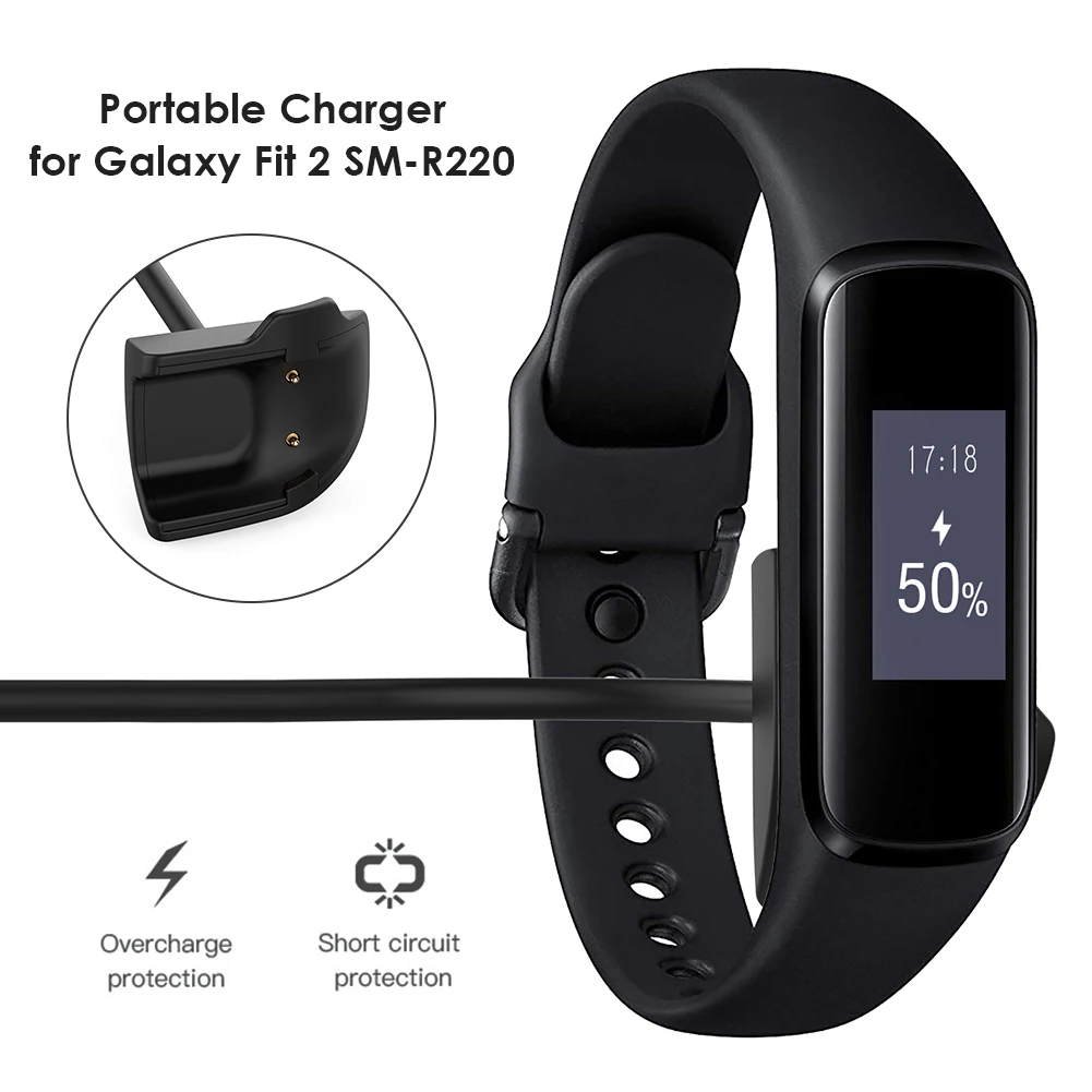 USB Charging Cable For Samsung Galaxy Fit 2 SM-R220 Charger Wristband Power Cord Wire Charging Dock For Galaxy Fit 2 SM-R220