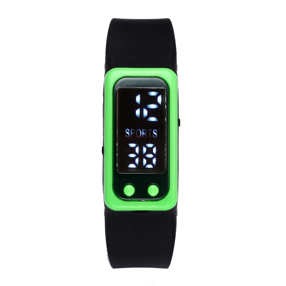 Montre numérique pour Run Шаг часы браслет шагомер счетчик калорий цифровой ЖК-дисплей расстояние ходьбы multicolore en опция 03
