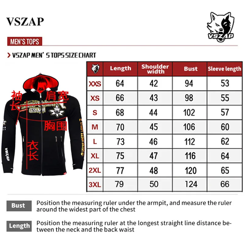 Куртка Vszap для бокса MMA Black спортивный свитшот из натуральной кожи боевых искусств