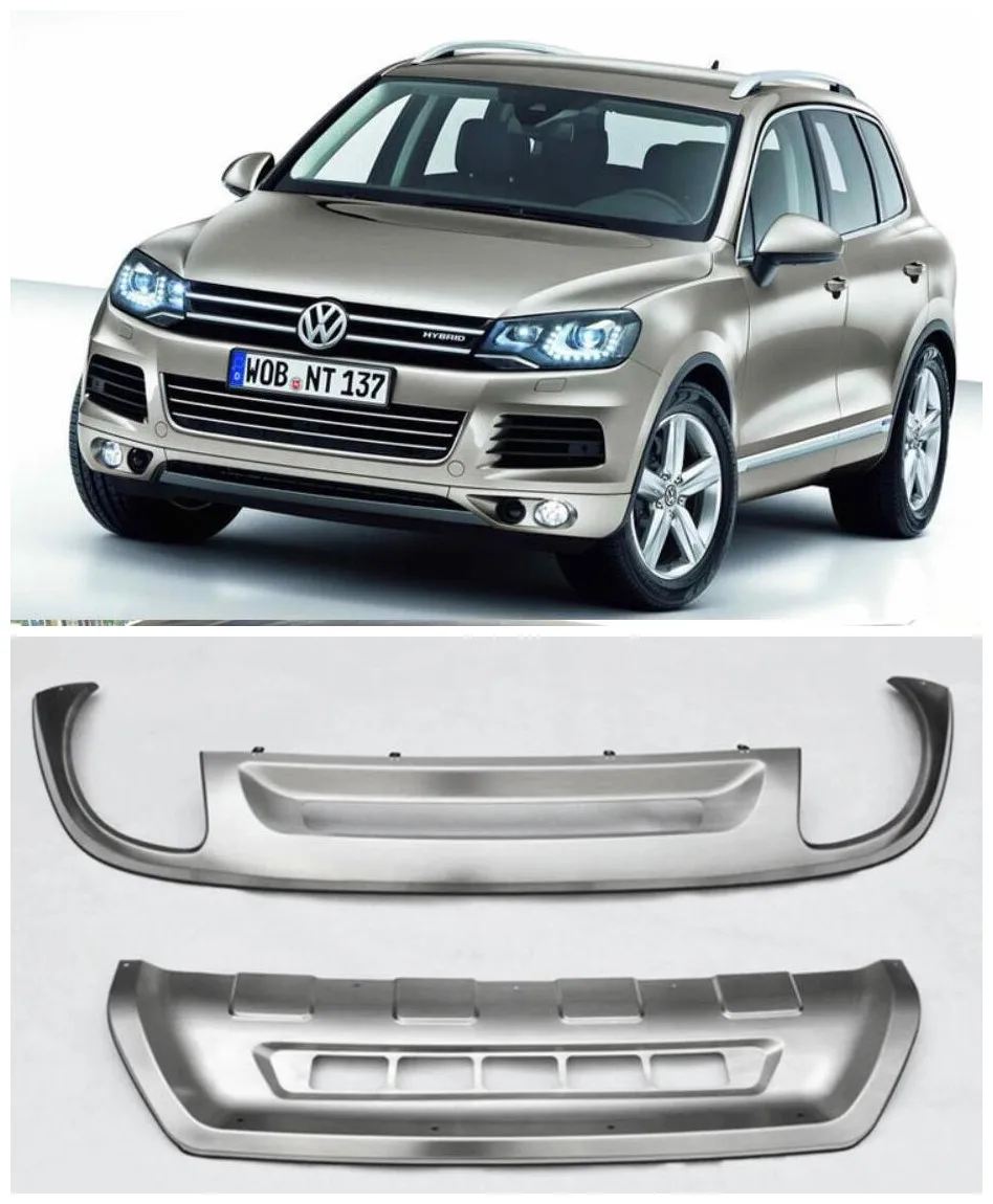 

Stainless steel Car Front Rear Bumper Protector Guard Plate Fits For VOLKSWAGEN 2011 2012 2013 2014 2015