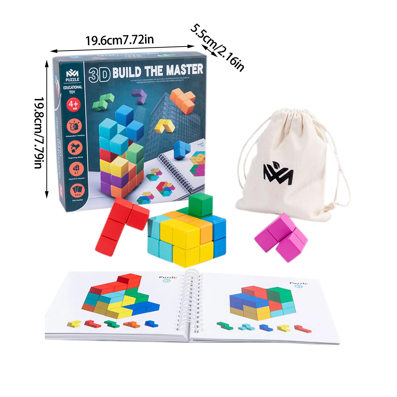 Educativos para Crianças Tetristoys Rubikscuscube Brinquedos Educativos Luban Soma Lógica Espacial Suave Treinamento Cedo 3d 7 Cheap Cubos mágicos